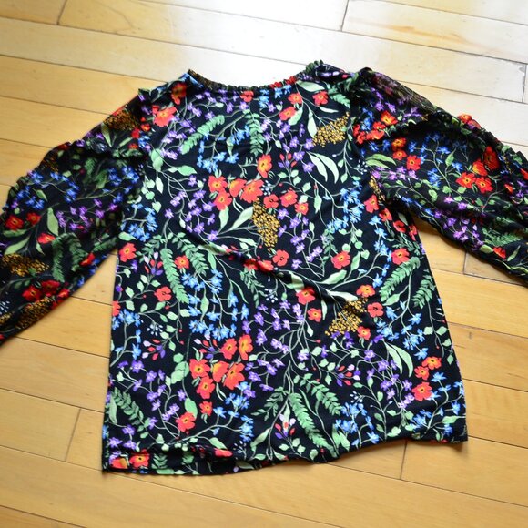 Maeve Anthropologie Jacquin Peasant Blouse Size S - Picture 9 of 12